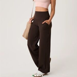 Aerie Offline Wide Leg High Waisted Pants